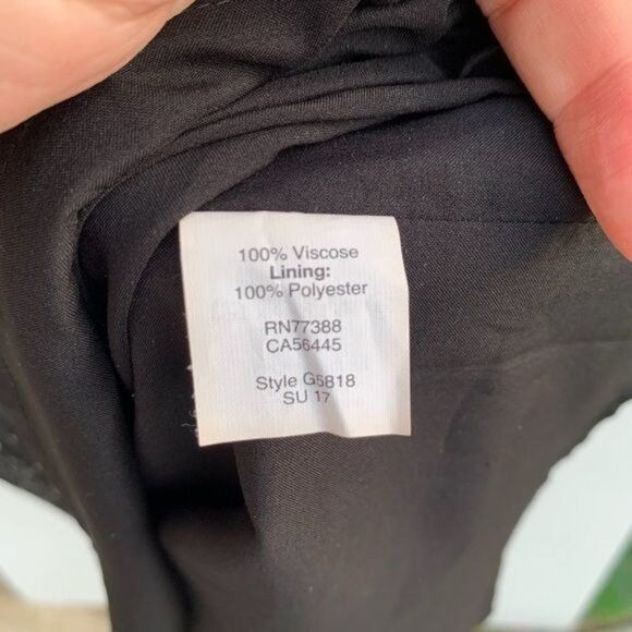 Madewell Size 6 Black Printed Flutter Sleeve Dress Polka Dots Mini Short Sleeve - Picture 5 of 8